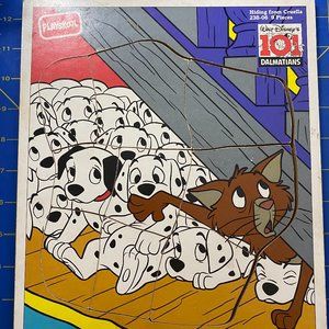 Hiding from Cruella Wood Puzzle